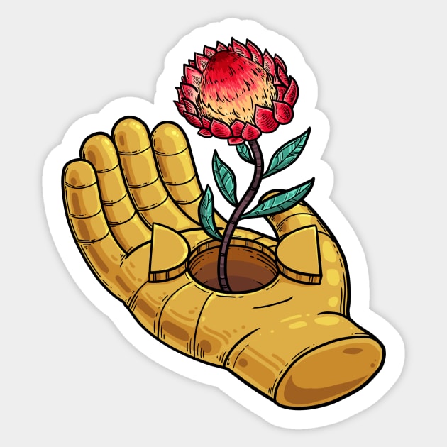 In the Palm of Your Hand Sticker by codrea